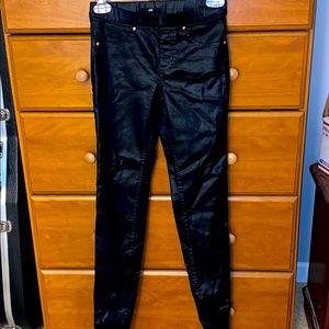 H&M faux leather pants.